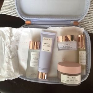 Monat be balanced skin care travel kit.